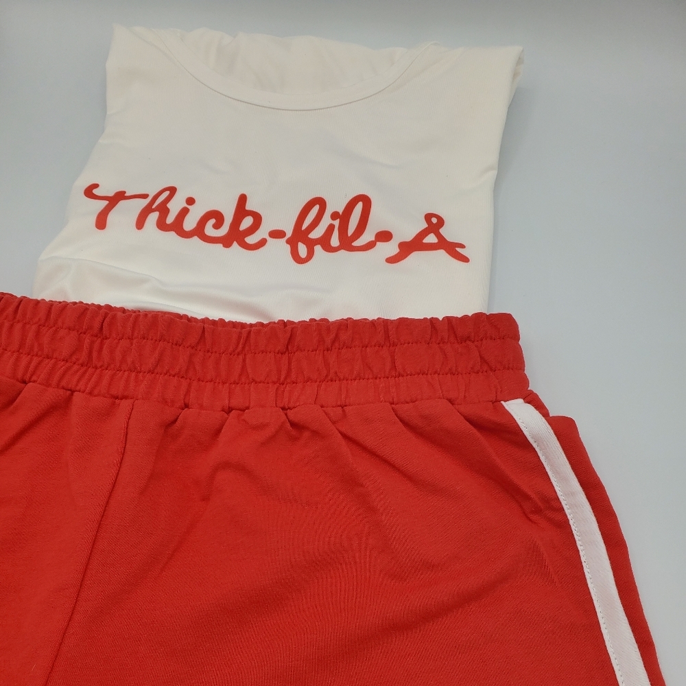Thick fil A short set